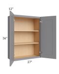 Grey Shaker 27x36 Wall Cabinet