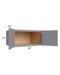 Grey Shaker 30x15x24 Wall Cabinet