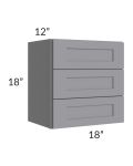 Graphite Grey Shaker 18" Vanity Countertop Cabinet