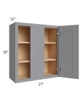 Grey Shaker 27x30 Wall Blind Cabinet 