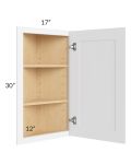 Brilliant White Shaker 12x30 Angle Wall Cabinet