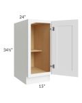 15" Full Height Door Base Cabinet