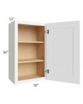 Brilliant White Shaker 18x30 Wall Cabinet