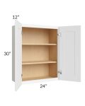 Brilliant White Shaker 24x30 Wall Cabinet