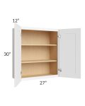 Brilliant White Shaker 27x30 Wall Cabinet