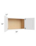 Brilliant White Shaker 30x18 Wall Cabinet 