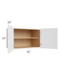 Brilliant White Shaker 36x24x24 Wall Cabinet 