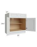 Lakewood White 33" Base Cabinet