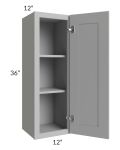 Dove Grey Shaker 12x36 Wall Cabinet