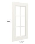 Providence Cream 15x30 Mullion Glass Door Only with Glass Included