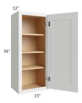 Gramercy White 15x36 Wall Cabinet