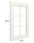 Providence Cream 18x30 Mullion Glass Door Only with Glass Included