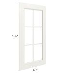 Providence Cream 18x36 Mullion Glass Door Only with Glass Included