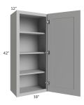 Dove Grey Shaker 18x42 Wall Cabinet