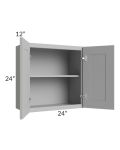 Dove Grey Shaker 24x24 Wall Cabinet