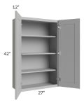 Dove Grey Shaker 27x42 Wall Cabinet