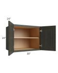 Charlotte Dark Grey 30x24x24 Wall Cabinet