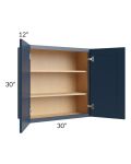 Midtown Blue Shaker 30x30 Wall Cabinet