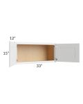 Gramercy White 33x15 Wall Cabinet