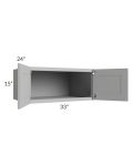 Dove Grey Shaker 33x15x24 Wall Cabinet