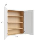 Gramercy White 33x42 Wall Cabinet
