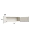 Providence Cream 36x12 Wall Cabinet