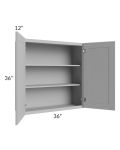 Dove Grey Shaker 36x36 Wall Cabinet