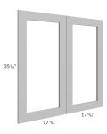 Dove Grey Shaker 36x36 Glass Door Only with Glass Included
