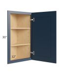 Midtown Blue Shaker 12x30 Wall End Cabinet