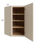 27x36 Diagonal Corner Wall Cabinet