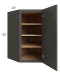 27x36 Diagonal Corner Wall Cabinet