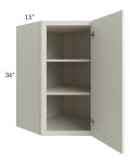 Providence Cream 27x36x15 Wall Diagonal Corner Cabinet
