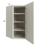 Providence Cream 27x42x15 Wall Diagonal Corner Cabinet