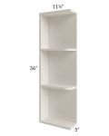 Providence Cream 05x36 Wall End Shelf Cabinet