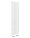 Belfast White Wainscot 90" Tall Panels
