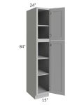 Dove Grey Shaker 15x84 Wall Pantry