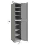Dove Grey Shaker 18x96 Wall Pantry