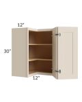 24x30 Square Corner Wall Cabinet