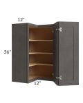 24x36 Square Corner Wall Cabinet