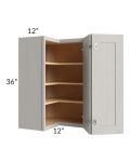 24x36 Square Corner Wall Cabinet