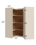 24x42 Square Corner Wall Cabinet