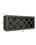 Charlotte Dark Grey 36x15 Wine Rack Cabinet