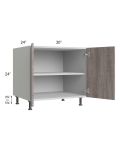 Milan Hazel 30" 2-Door Range Top Base Cabinet