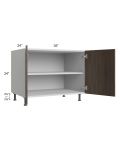 Milan Cafe 36" 2-Door Range Top Base Cabinet