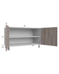 Milan Hazel 48" 2-Door Range Top Base Cabinet