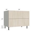 Milan Natural 36" 2-Drawer Range Top Base Cabinet