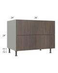 Milan Cafe 36" 2-Drawer Range Top Base Cabinet