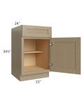 Royal Natural Shaker 21" Base Cabinet