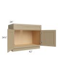 Royal Natural Shaker 42" Sink Base Cabinet