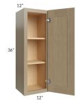Royal Natural Shaker 12x36 Wall Cabinet
